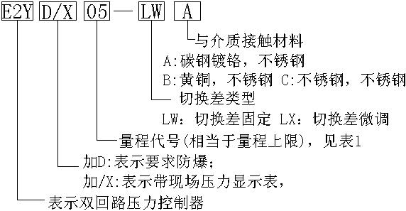 E2Y系列雙開(kāi)關(guān)型壓力控制器
